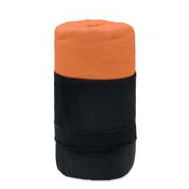 Флисовый дорожный плед из RPET, оранжевый, Цвет: оранжевый, Размер: 120x150 см