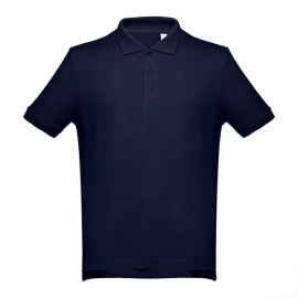 Рубашка-поло мужская ADAM, темно-синий, S, 100% хлопок, плотность 195 г/м2, Цвет: темно-синий, Размер: S