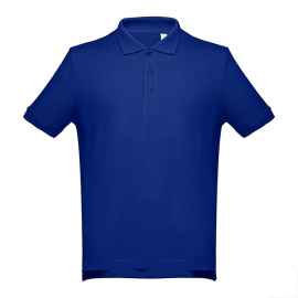 Рубашка-поло мужская ADAM, синий, S, 100% хлопок, плотность 195 г/м2, Цвет: синий, Размер: S
