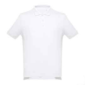Рубашка-поло мужская ADAM, белый, S, 100% хлопок, плотность 195 г/м2, Цвет: белый, Размер: S
