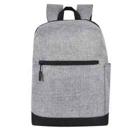 Рюкзак Boom, серый/чёрный, 43 x 30 x 13 см, 100% полиэстер 300 D, Цвет: серый с черным, Размер: 43 x 30 x 13 см