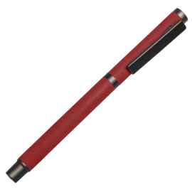 Ручка шариковая TRENDY, красный/темно-серый, металл, пластик, софт-покрытие, Цвет: красный, серый