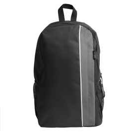 Рюкзак PLUS, чёрный/серый, 44 x 26 x 12 см, 100% полиэстер 600D, Цвет: черный, серый, Размер: 44 x 26 x 12 см
