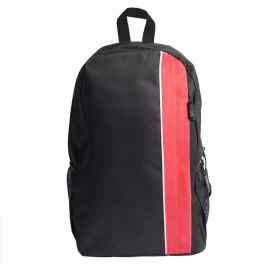 Рюкзак PLUS, чёрный/красный, 44 x 26 x 12 см, 100% полиэстер 600D, Цвет: красный, черный, Размер: 44 x 26 x 12