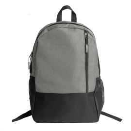 Рюкзак PULL, серый/чёрный, 45 x 28 x 11 см, 100% полиэстер 300D+600D, Цвет: серый, черный, Размер: 45 x 28 x 11 см