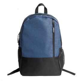Рюкзак PULL, т.синий/чёрный, 45 x 28 x 11 см, 100% полиэстер 300D+600D, Цвет: темно-синий, черный, Размер: 45 x 28 x 11 см