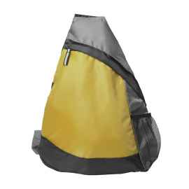 Рюкзак Pick, жёлтый/серый/чёрный, 41 x 32 см, 100% полиэстер 210D, Цвет: желтый, Размер: 41 x 32 см