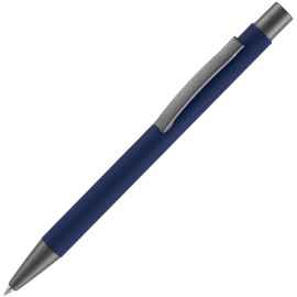 Ручка шариковая Atento Soft Touch, темно-синяя, Цвет: синий, темно-синий