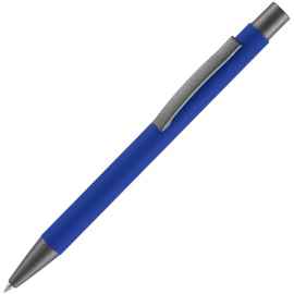 Ручка шариковая Atento Soft Touch, ярко-синяя, Цвет: синий