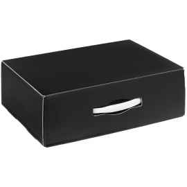 Коробка Matter Light, черная, с белой ручкой, Цвет: белый, черный
