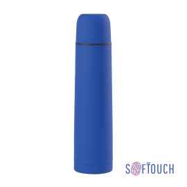 Термос 'Родос' 1 литр, покрытие soft touch, синий, Цвет: синий