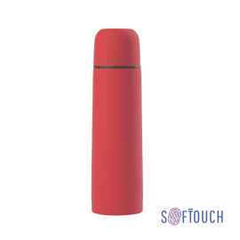 Термос 'Крит', покрытие soft touch 0,5 л., красный, Цвет: красный