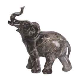 Скульптура 'Слон', Черный, Цвет: черный с серым