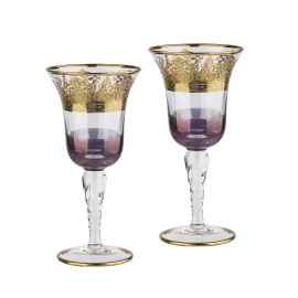 Набор для вина 'Корсика', 2 бокала, фиолетовый, Цвет: фиолетовый