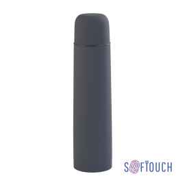 Термос 'Родос' 1000 мл, покрытие soft touch, Серый, Цвет: серый