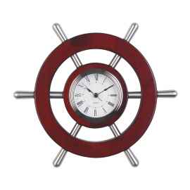 Настенные часы 'Штурвал', коричневый, Цвет: коричневый