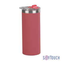 Термостакан 'Хилтон' 480 мл, покрытие soft touch, Красный, Цвет: красный