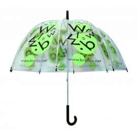 Зонт прозрачный с индивидуальной печатью под заказ, изображение 3