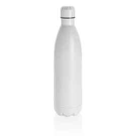 Вакуумная бутылка из нержавеющей стали, 1 л, белый, Цвет: белый, Размер: Длина 32,8 см., ширина 8,9 см., высота 32,8 см., диаметр 8,9 см.