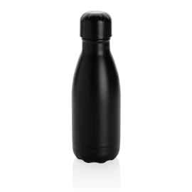 Вакуумная бутылка из нержавеющей стали, 260 мл, черный, Цвет: черный, Размер: Длина 20 см., ширина 6,7 см., высота 20 см., диаметр 6,7 см.
