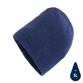 Классическая шапка Impact из Polylana® AWARE™, темно-синий, Цвет: темно-синий, Размер: Длина 21 см., ширина 21 см., высота 1 см.