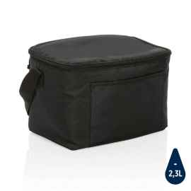Легкая сумка-холодильник Impact из RPET AWARE™, черный,, Цвет: черный, Размер: Длина 22 см., ширина 15 см., высота 16 см.