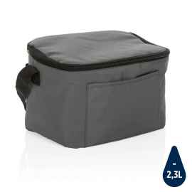Легкая сумка-холодильник Impact из RPET AWARE™, Серый, Цвет: темно-серый, Размер: Длина 22 см., ширина 15 см., высота 16 см.