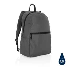 Легкий рюкзак Impact из RPET AWARE™, Серый, Цвет: темно-серый, Размер: Длина 31 см., ширина 17 см., высота 44 см.