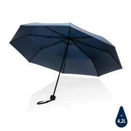 Компактный зонт Impact из RPET AWARE™, d95 см, Синий, Цвет: темно-синий, Размер: , высота 56 см., диаметр 95 см.