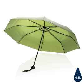 Компактный зонт Impact из RPET AWARE™, d95 см, зеленый, Цвет: зеленый, Размер: , высота 56 см., диаметр 95 см.