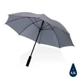 Зонт-антишторм Impact из RPET AWARE™, d103 см, темно-серый, Цвет: темно-серый, Размер: , высота 81 см., диаметр 103 см.