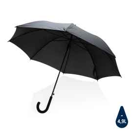 Автоматический зонт-трость Impact из RPET AWARE™, d103 см, Черный, Цвет: черный, Размер: , высота 84 см., диаметр 103 см.