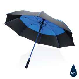 Зонт-антишторм Impact из RPET AWARE™ 190T, d120 см, Синий, Цвет: синий, Размер: , высота 93 см., диаметр 120 см.