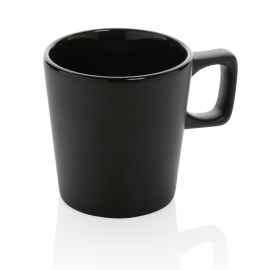 Керамическая кружка для кофе Modern, Черный, Цвет: черный, Размер: Длина 8,4 см., ширина 6,6 см., высота 8,9 см., диаметр 8,4 см.