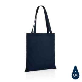 Плотная сумка-шоппер Impact из RPET AWARE™, темно-синий,, Цвет: темно-синий, Размер: Длина 38 см., ширина 0,1 см., высота 42 см.
