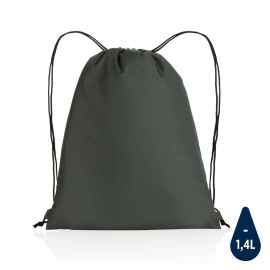 Плотный рюкзак на шнурке Impact из RPET AWARE™, темно-серый, Цвет: темно-серый, Размер: Длина 36 см., ширина 0,1 см., высота 44 см.