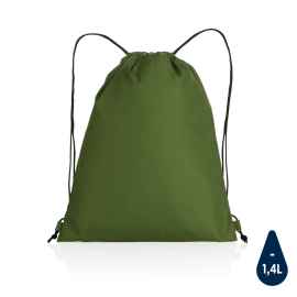 Плотный рюкзак на шнурке Impact из RPET AWARE™, зеленый, Цвет: зеленый, Размер: Длина 36 см., ширина 0,1 см., высота 44 см.