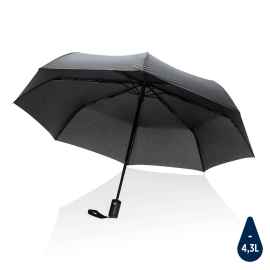 Автоматический плотный зонт Impact из RPET AWARE™, d94 см, черный,, Цвет: черный, Размер: , высота 56,5 см., диаметр 94 см.
