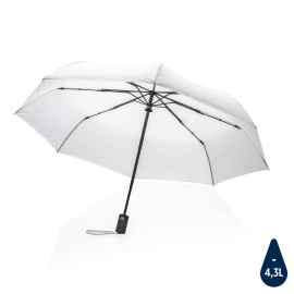 Автоматический плотный зонт Impact из RPET AWARE™, d94 см, белый, Цвет: белый, Размер: , высота 56,5 см., диаметр 94 см.