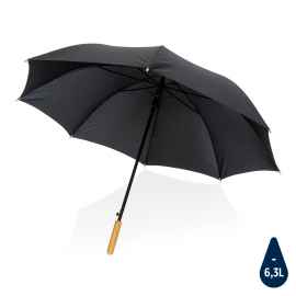 Плотный зонт Impact из RPET AWARE™ с автоматическим открыванием, d120 см, черный,, Цвет: черный, Размер: , высота 94 см., диаметр 120 см.
