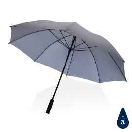 Зонт-антишторм Impact из RPET AWARE™, d130 см, темно-серый,, Цвет: темно-серый, Размер: , высота 97 см., диаметр 130 см.
