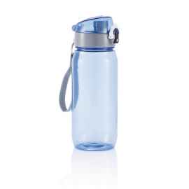 Бутылка для воды Tritan, 600 мл, Синий, Цвет: синий, серый, Размер: , высота 21 см., диаметр 7,4 см.