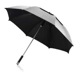 Зонт-трость антишторм Hurricane, d120 см, серый, серый, Цвет: серый, Размер: , высота 96 см., диаметр 120 см.