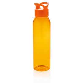 Герметичная бутылка для воды из AS-пластика, оранжевая, оранжевый, Цвет: оранжевый, Размер: , высота 26 см., диаметр 6,6 см.