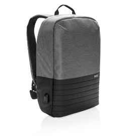 Рюкзак для ноутбука Swiss Peak с RFID и защитой от карманников, Черный, Цвет: серый, черный, Размер: Длина 29 см., ширина 10 см., высота 40,5 см.