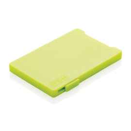 Держатель RFID для пяти карт, зеленый, салатовый,, Цвет: салатовый, Размер: Длина 9,4 см., ширина 6,5 см., высота 0,5 см.
