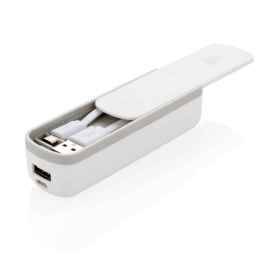 Зарядное устройство с кабелем micro-USB, 2200 mAh, Белый, Цвет: белый, Размер: Длина 2,8 см., ширина 3,5 см., высота 11,3 см.