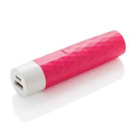 Зарядное устройство Geometric, 2200 mAh, Розовый, Цвет: розовый, Размер: , ширина 2,6 см., высота 10,4 см.