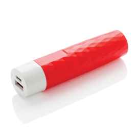 Зарядное устройство Geometric, 2200 mAh, Красный, Цвет: красный, Размер: , ширина 2,6 см., высота 10,4 см.