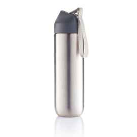 Металлическая бутылка для воды Neva, 500 мм, серый, темно-серый, Цвет: серый, темно-серый, Размер: , высота 22,2 см., диаметр 6,2 см.